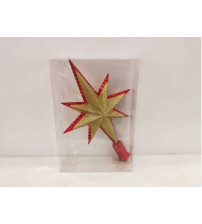 17cm八角形树顶彩绘.1个/pvc盒 红色10/盒/中包(含税 bruto)
