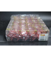 6cm五角星彩绘.5个/pvc盒.玫瑰金