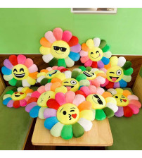 彩虹太阳花垫子（12种表情混装）60cm（不含税 neto）