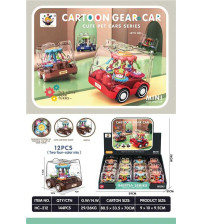 逗萌齿轮卡通车（两款四色）12pcs/盒(不含税 neto）