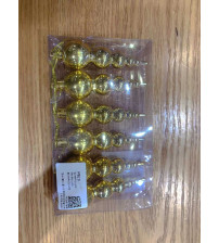 8cm葫芦.3个/盒.10盒/中包.金色(含税 bruto)