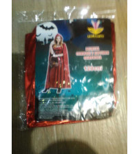 peleryna czerwona z kapturem