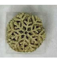 8cm雪花片.6个/pvc盒.10盒/中包金(含税 bruto)