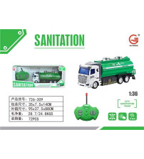 1:36 四通灯光 遥控平头环卫洒水车
